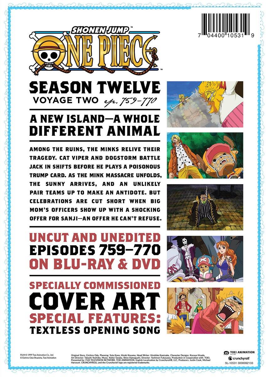Alt View 1. One Piece: Season Twelve, Voyage Two (Blu-ray + DVD).