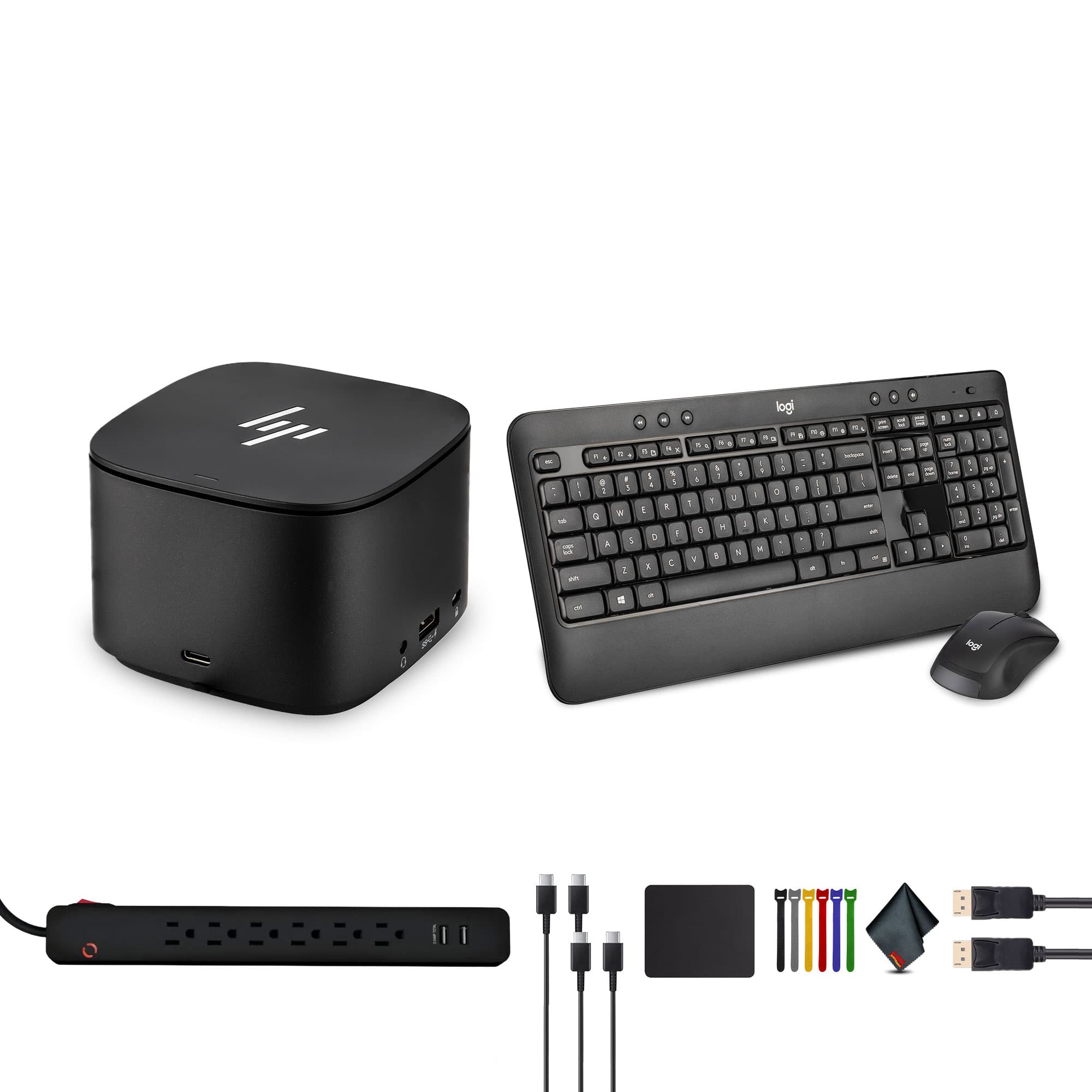 HP - Thunderbolt Dock G2 with Combo Cable Bundle