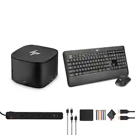HP - Thunderbolt Dock G2 with Combo Cable Bundle