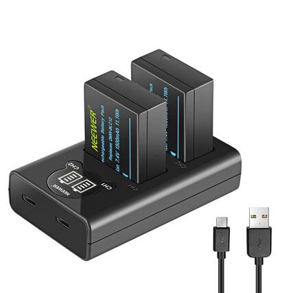 NEEWER Pack 1Wh Battery 11.1V NEEWER DMW-BLC12 1500mAh Rechargeable Replaces 7.4V ion H CHI 'ack 1Wh M AUAAA 14 HAL CHS
