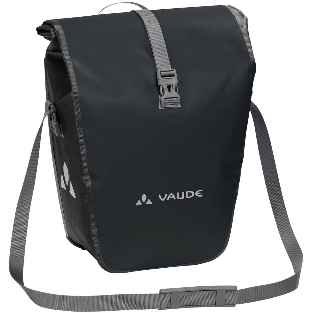 Front. VAUDE - Vaude Aqua Back Single Rear Bike Pannier - Black - Black.