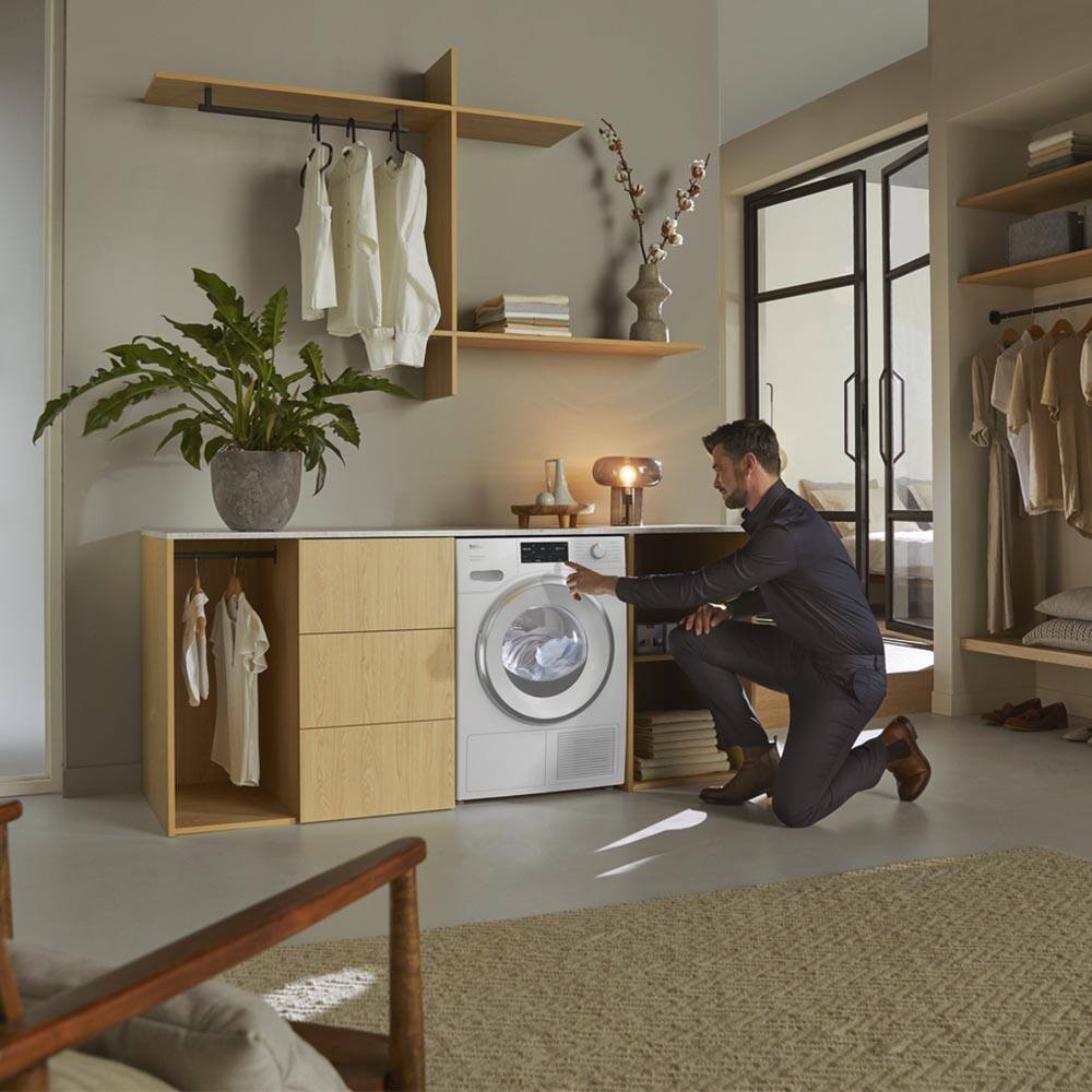 Alt View 3. Miele - TXI680 WP Eco&Steam - Lotus White.