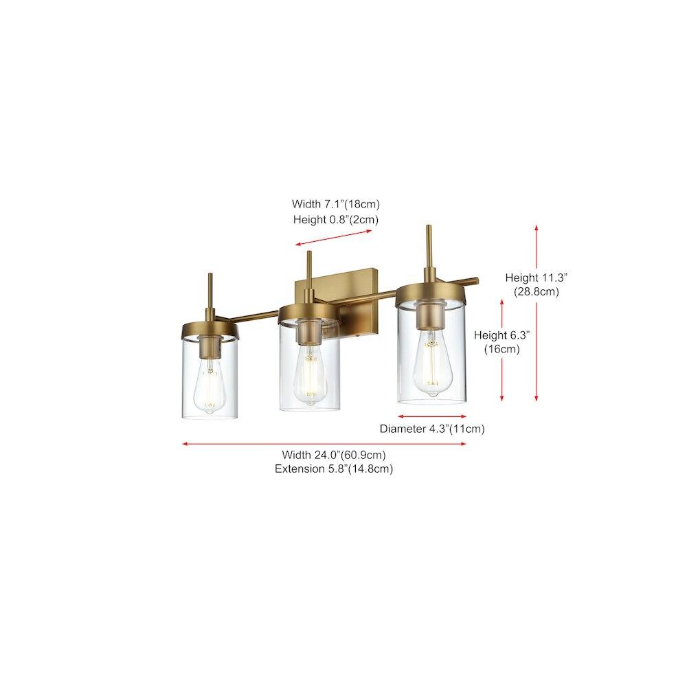 Width 7.1" (18cm)  
Height 0.8" (2cm)  
Height 11.3" (28.8cm)  
Height 6.3" (16cm)  
Diameter 4.3" (11cm)  
Width 24.0" (60.9cm)  
Extension 5.8" (14.8cm)