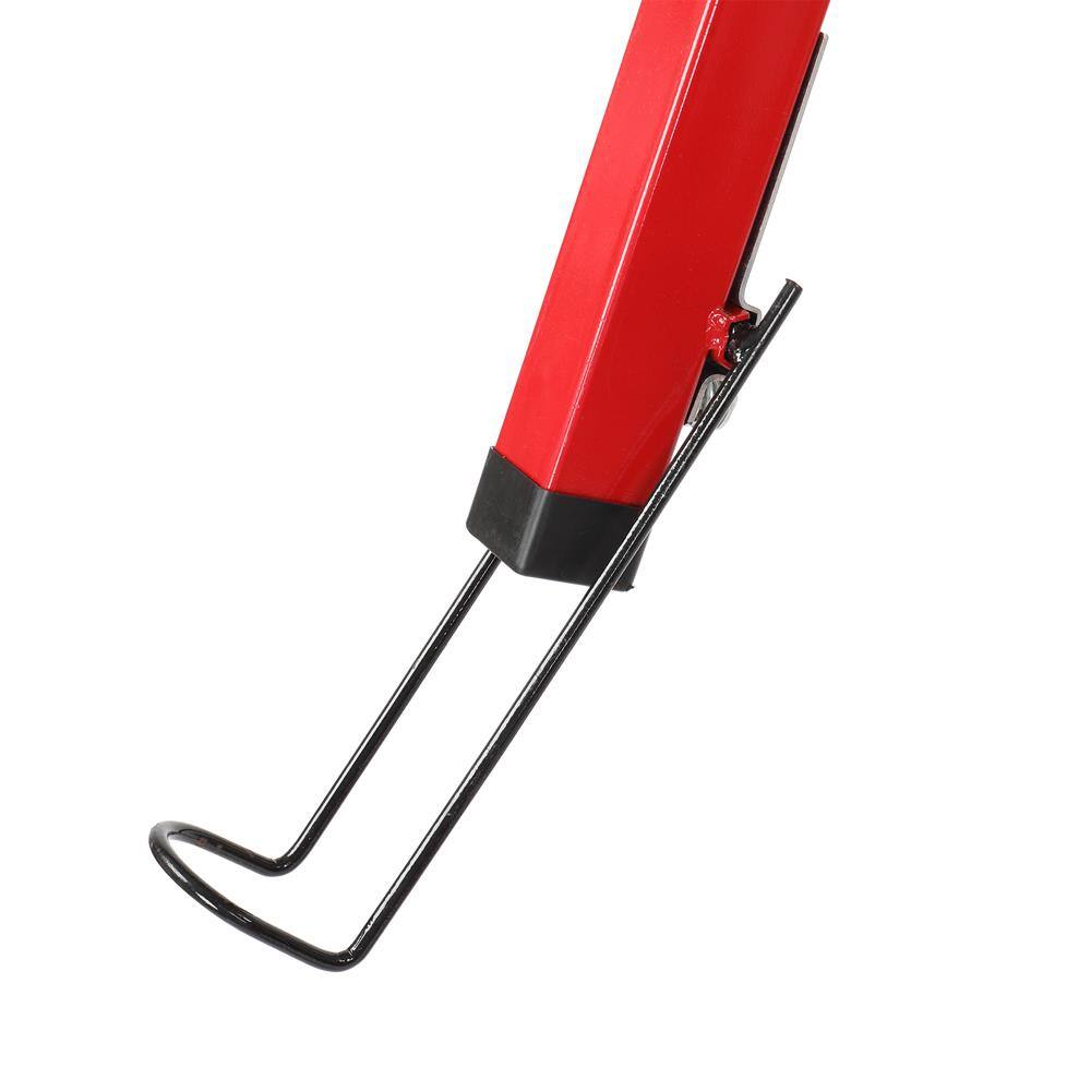 Alt View 3. Winado - 16FT Drywall Rolling Lifter Panel Hoist Jack with Lockable Casters & Tilting Cradle for Ceiling and Wall Installation - Red.