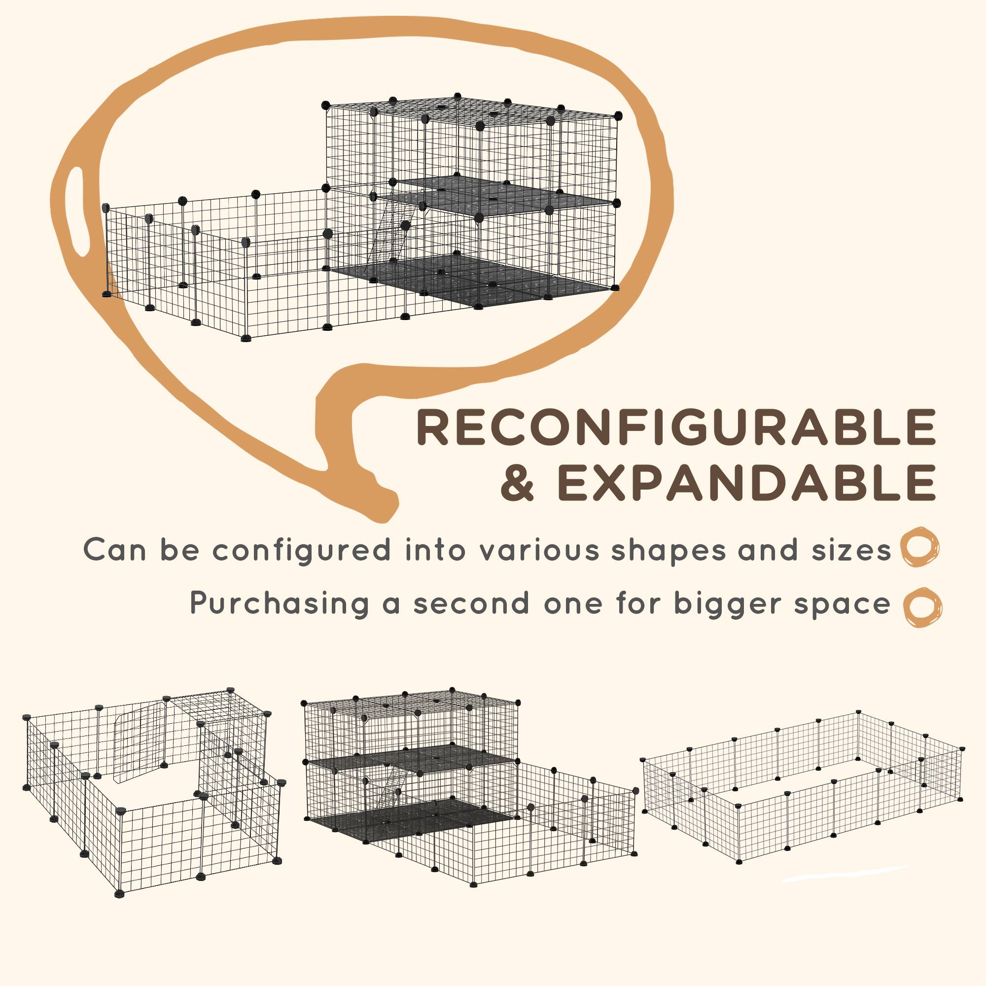 RECONFIGURABLE & EXPANDABLE

Can be configured into various shapes and sizes

Purchasing a second one for bigger space