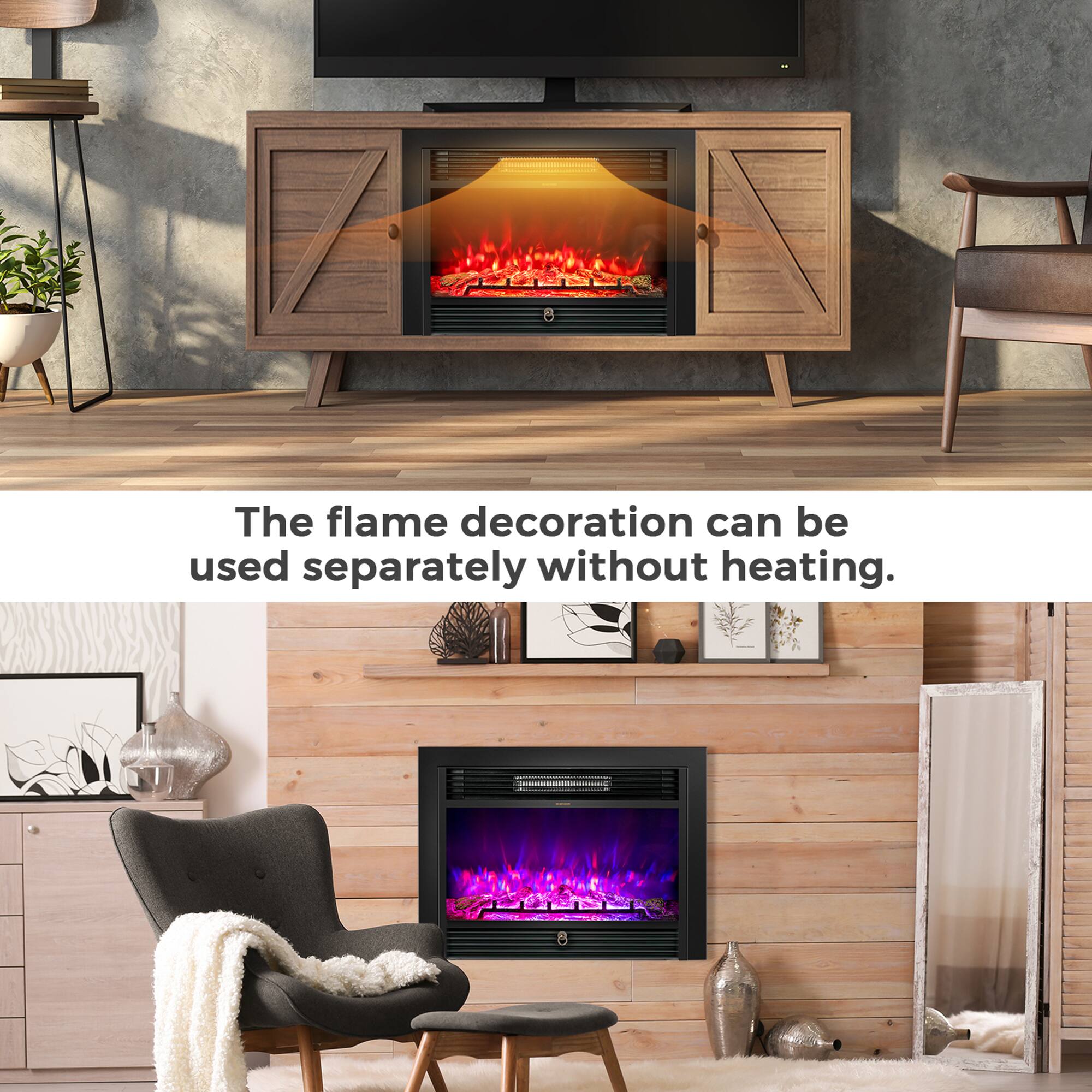 The flame decoration can be used separately without heating.