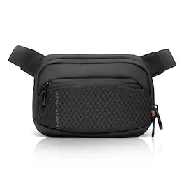 Sharper Image - Crossbody Sling Bag, Water Resistant Chest/Side Bag with Shoulder Strap for Outdoor Travel Hiking - Black