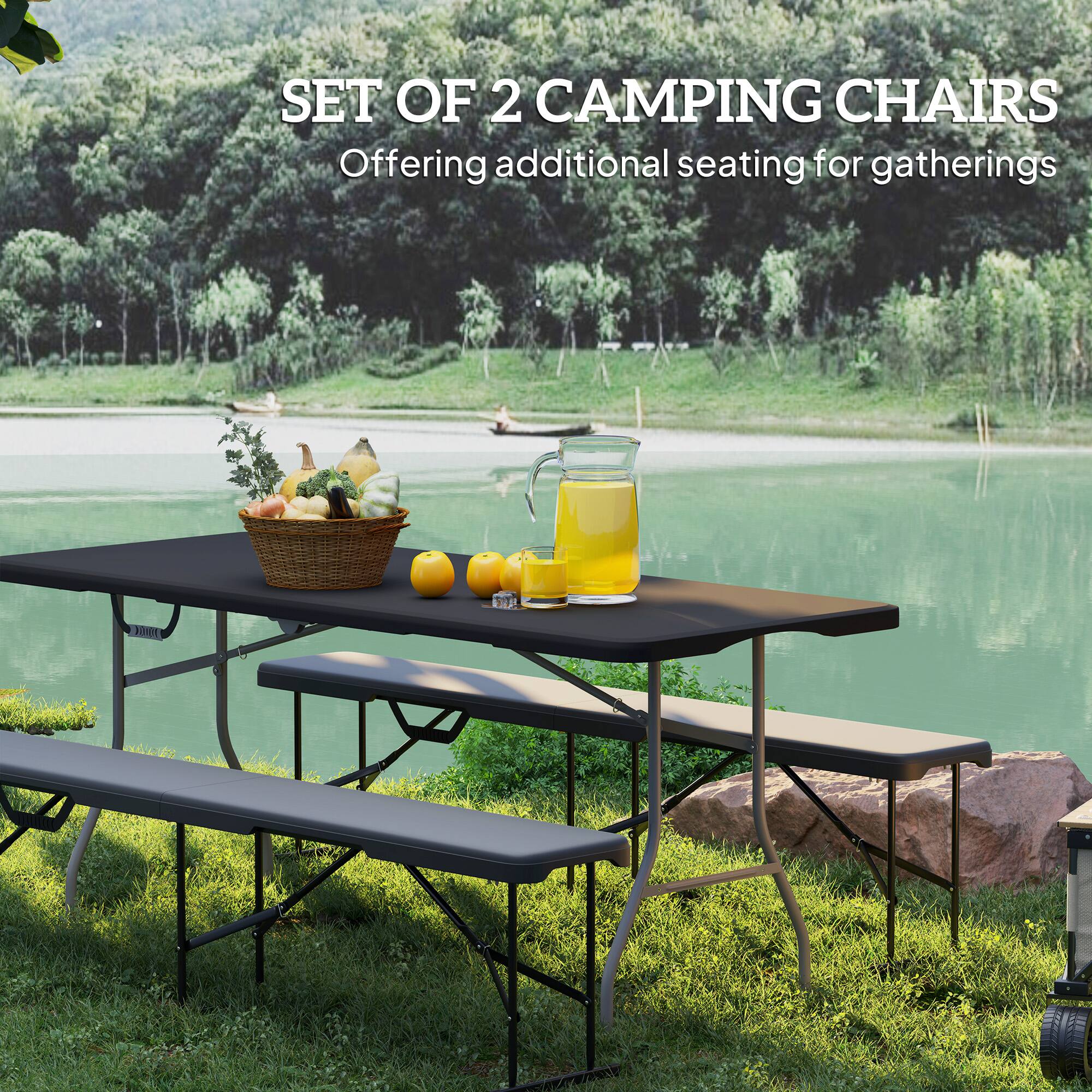 SET OF 2 CAMPING CHAIRS
Offering additional seating for gatherings