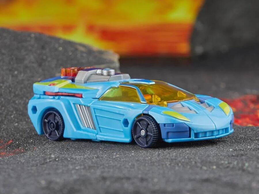 Alt View 7. Transformers - TL-78 Cybertron Universe Hot Shot Japanese Version Deluxe Class | Transformers Generations Legacy.