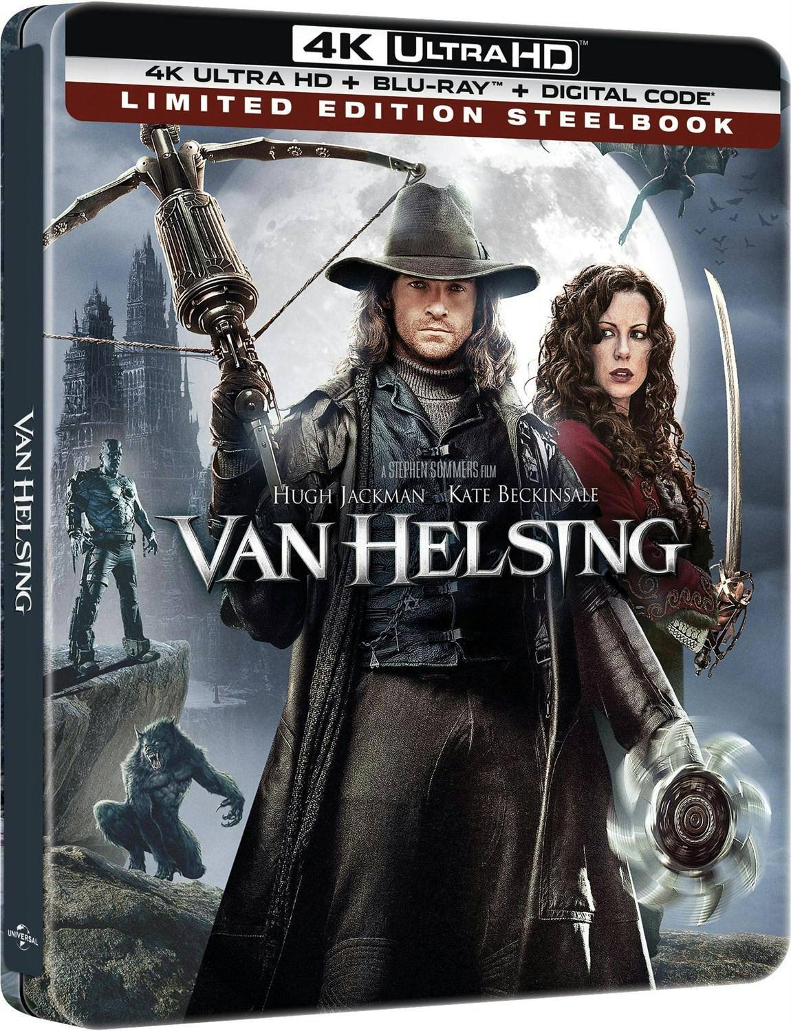 Back. Van Helsing (Steelbook)   - 4K Blu-Ray.