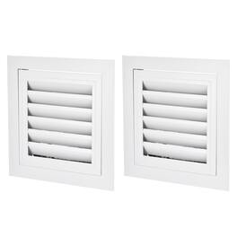 Unique Bargains - 10" x 10" Return Air Vent Cover 2pcs, Aluminum Alloy Linear Bar Removable Grille with Mesh Filter for HVAC - White
