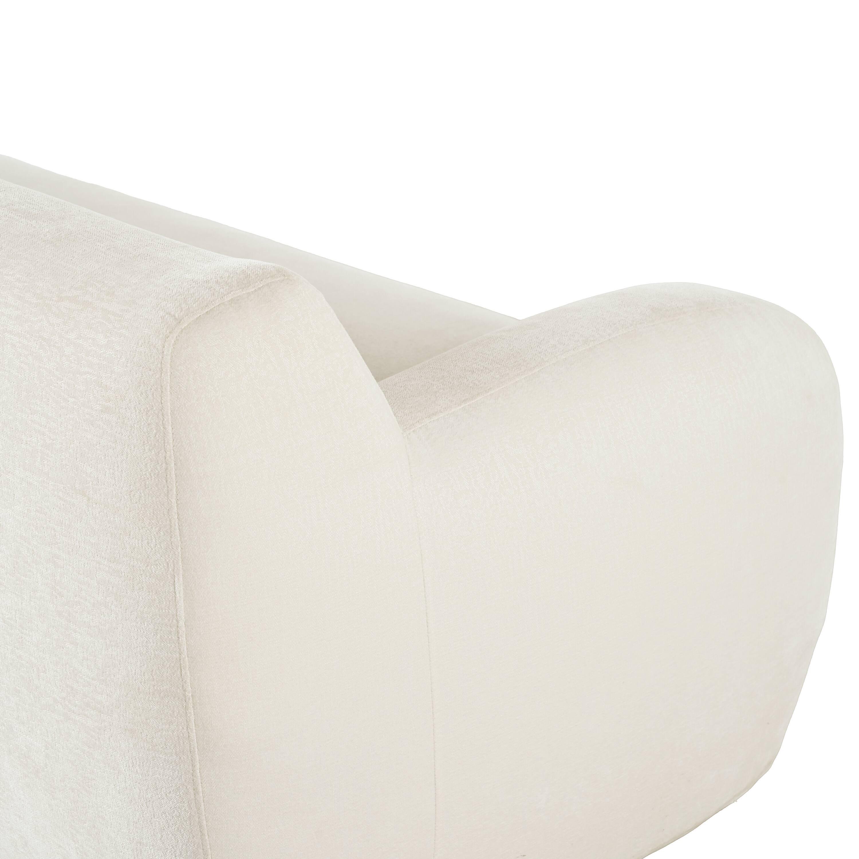 Alt View 7. Tiramisubest - 81.5" Minimalist Compression Sofa, Curved Design, 3-Seater Casual Sofa for Living Rooms, Bedrooms, and Apartments,Beige - Beige.