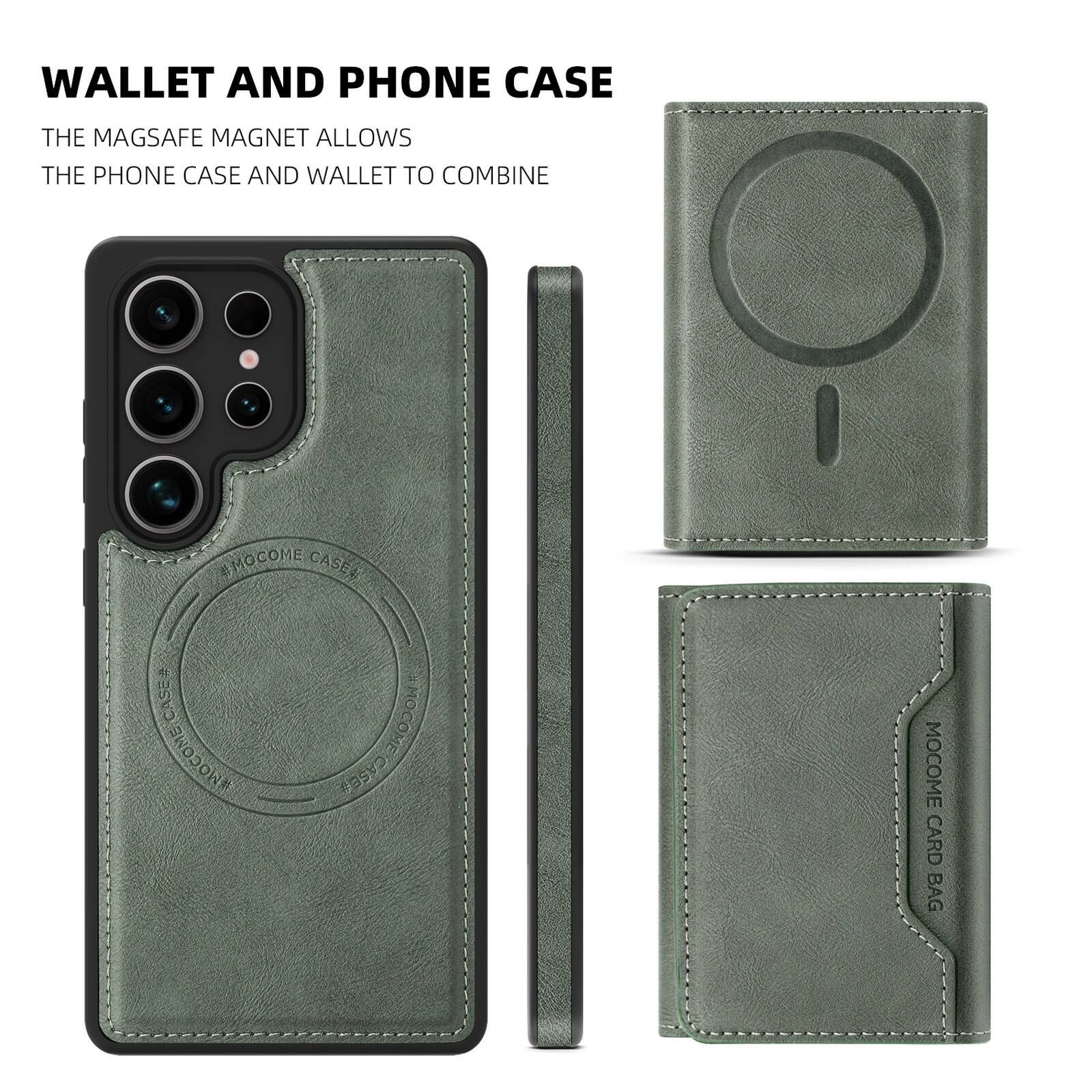 WALLET AND PHONE CASE

THE MAGSAFE MAGNET ALLOWS THE PHONE CASE AND WALLET TO COMBINE

MOCOME CASE

MOCOME CARD BAG