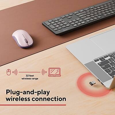 32 feet wireless range  
Plug-and-play wireless connection