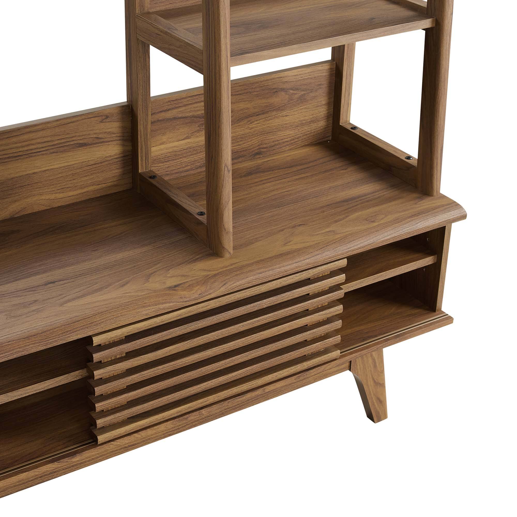 Alt View 2. Modway - Render TV Stand Entertainment Center by Modway - Walnut.