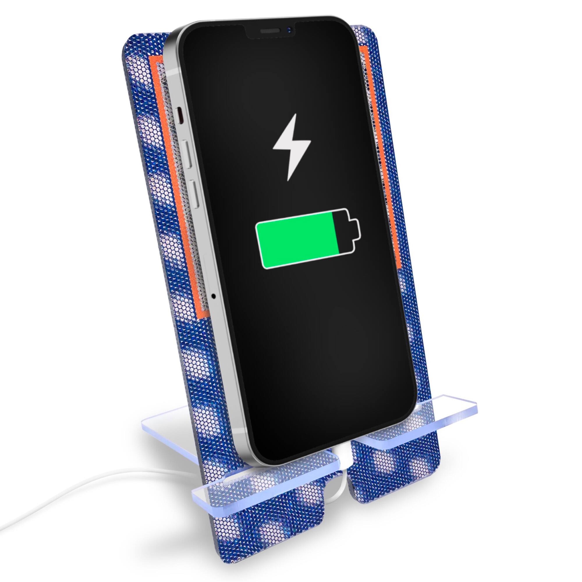 Alt View 1. LDM Company - 5D Printed Phone Stand - Blue.