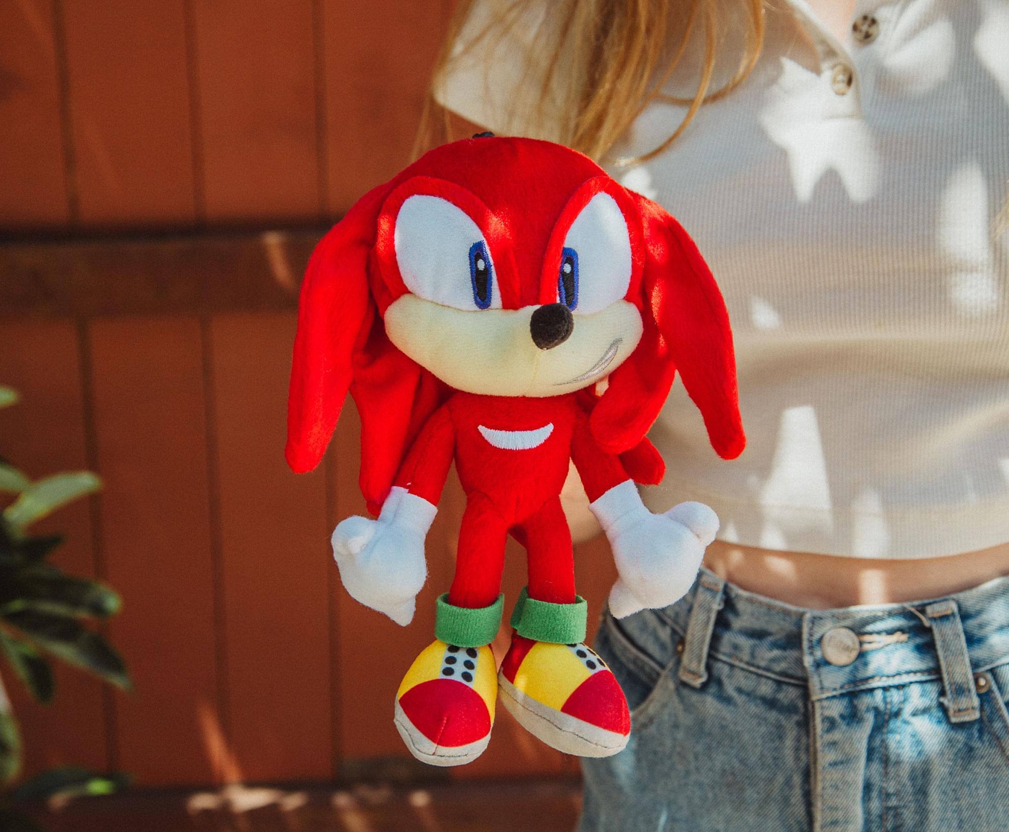 Alt View 2. Accessory Innovations Company - Sonic the Hedgehog 8-Inch Character Plush Toy | Knuckles the Echidna - Red.