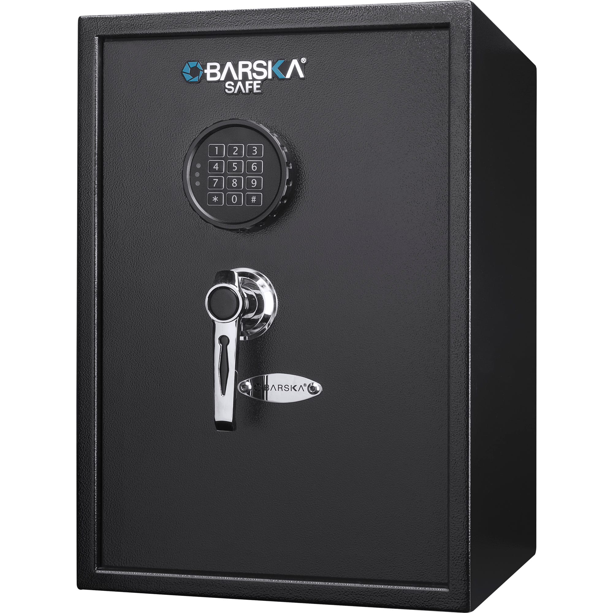 Barska - 1.45 Cu Ft Large Digital Keypad Safe-Solid Steel with 3 Deadbolts, Removable Shelves, Anti-Pry Door Hinges - Black - Front_Zoom
