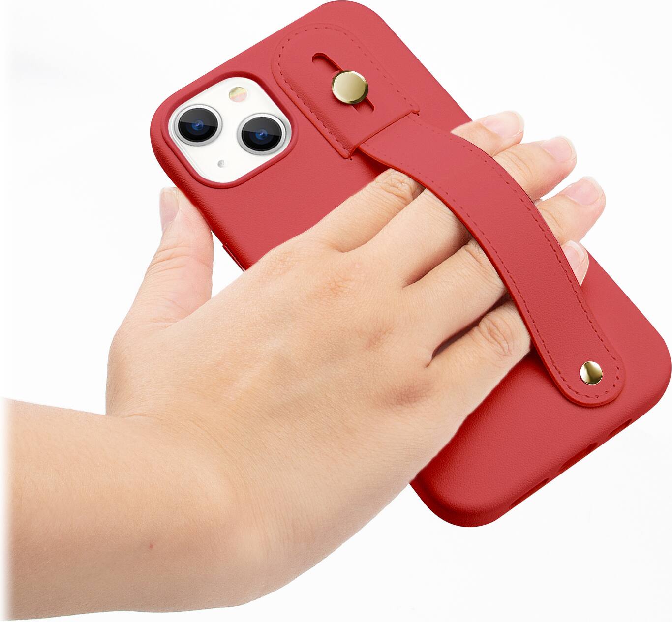 Alt View 18. SaharaCase - FingerGrip Series Case for Apple iPhone 14 Plus - Red.