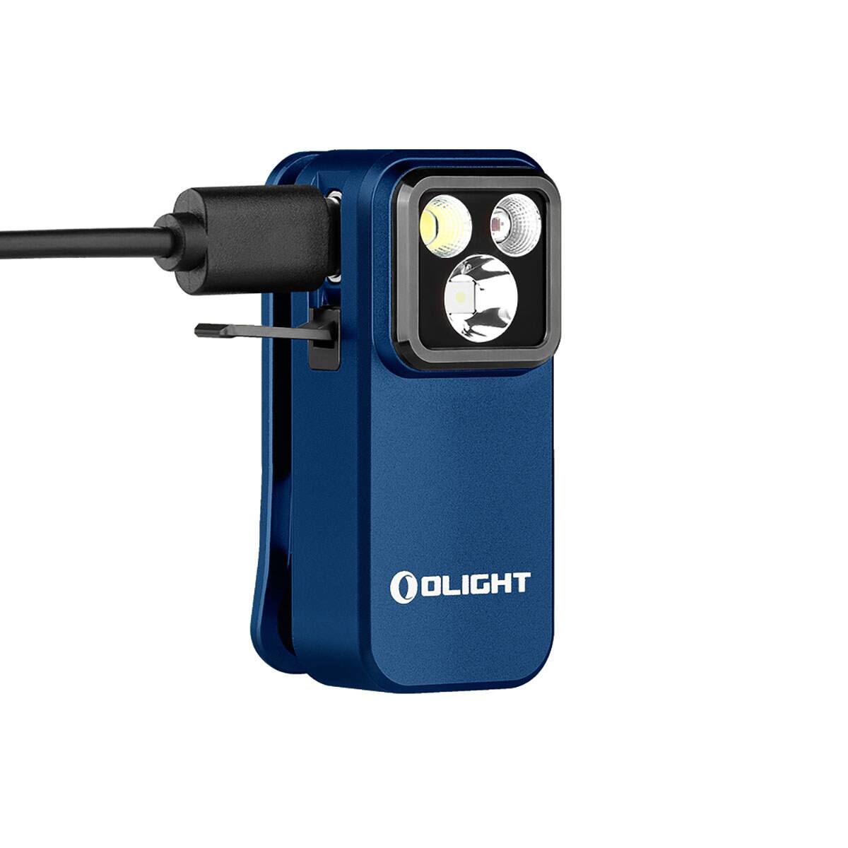 Alt View 9. OLIGHT - Olight Oclip Pro 3-in-1 Rechargeable Clip-On LED Flashlight,Blue.