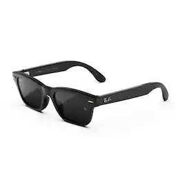 Ray-Ban Meta - Audio Burbank Large - Audio-Only AI Glasses - Polarized Grey Lenses - Matte Black