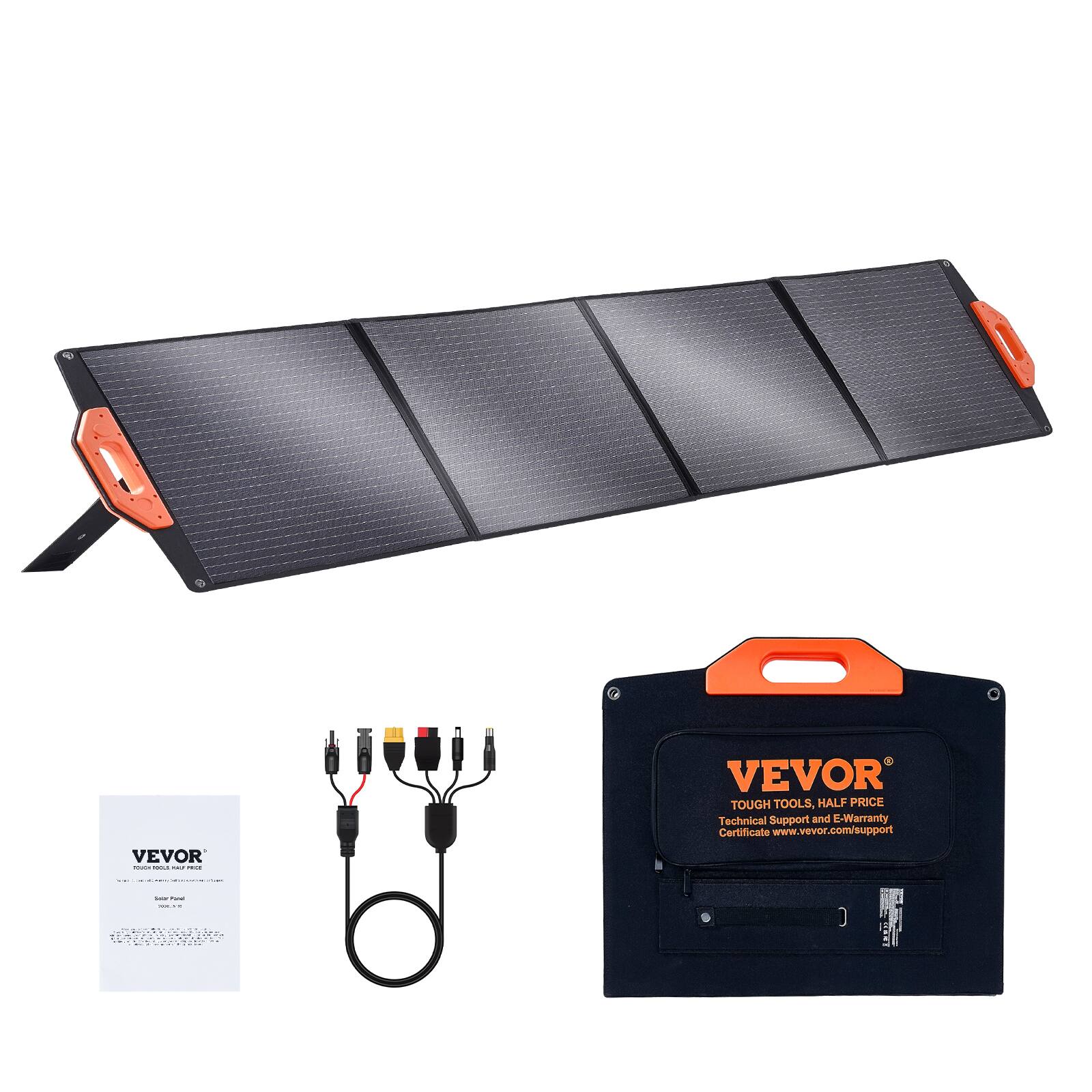 VEVOR
TOUGH TOOLS, HALF PRICE
Technical Support and E-Warranty Certificate
www.vevor.com/support
VEVOR
Solar Panel
Model: VP-100W
Input: 12V
Output: 100W
Certification: CE, RoHS, SAA, FCC, ETL
Warranty: 2 Years
VEVOR
TOUGH TOOLS, HALF PRICE
Technical Support and E-Warranty Certificate
www.vevor.com/support