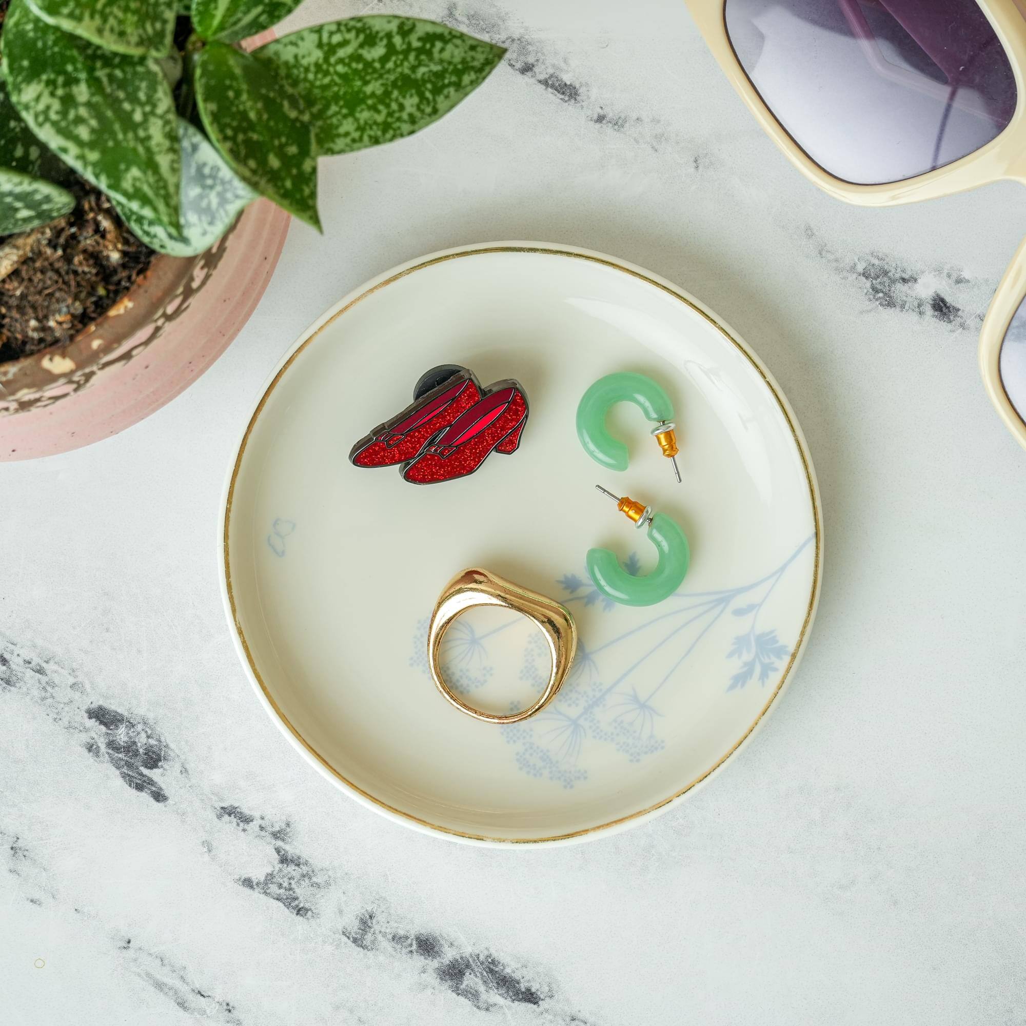 Alt View 2. SalesOne LLC - The Wizard of Oz Ruby Slippers Enamel Pin - Red.