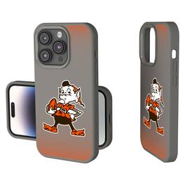 Keyscaper - NFL - Cleveland Browns Linen Logo iPhone Soft Touch Case - 14 - Gray