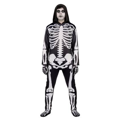 Front. Orion Costumes - Skeleton Adult Costume | Small - Black.