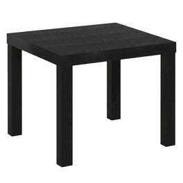 FurniFact - Side Table, Quality Build, Durable Wood Frame - Black