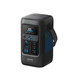 Anker - SOLIX C200X DC Portable Power Station 192Wh (60,000mAh)/200W Extremely Portable & Fast Charge (192 Wh Capacity) - Black
