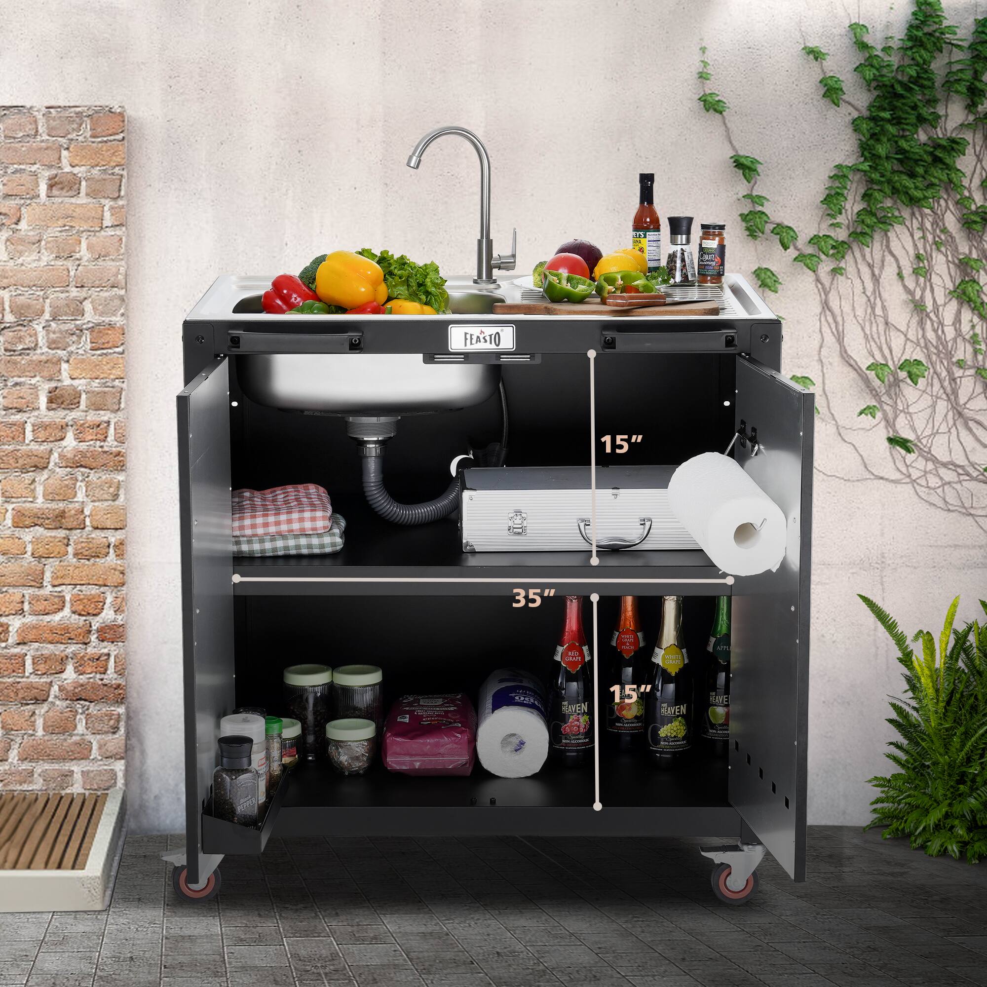 FEASTO

15" 35" D

15" 35"