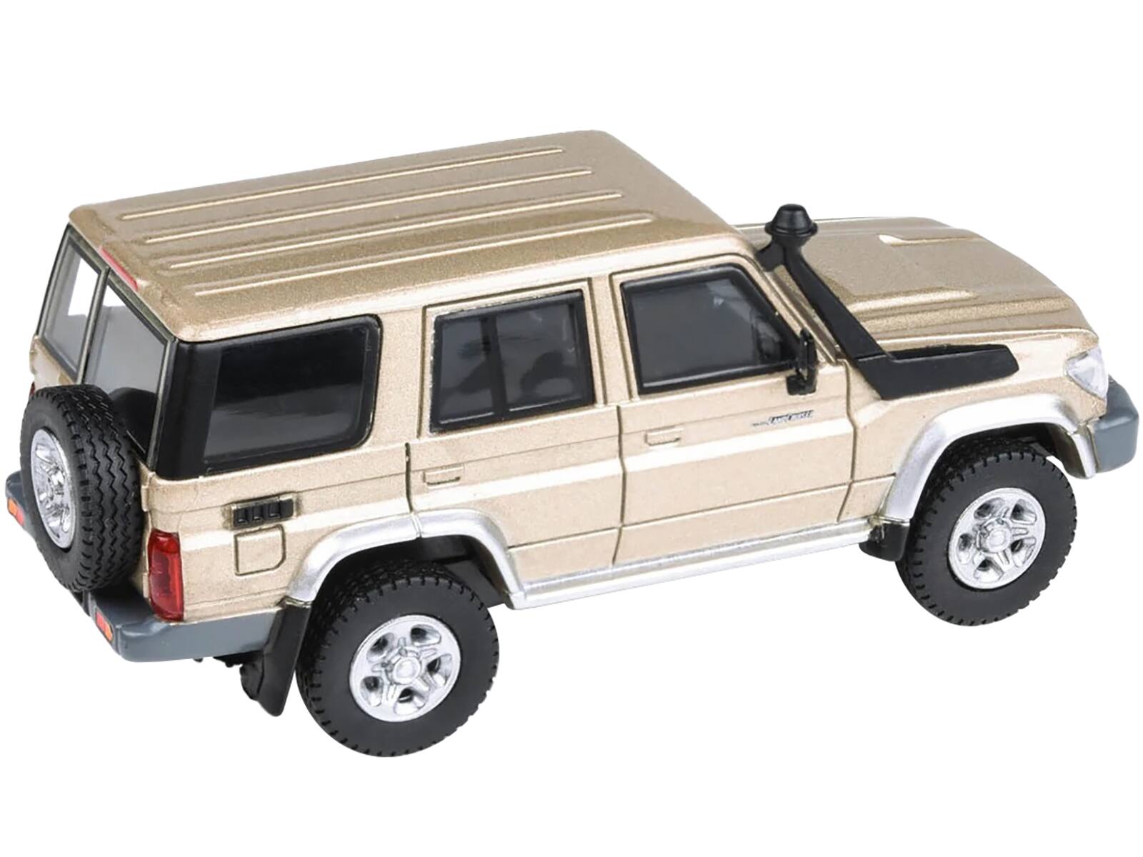 Alt View 1. Paragon - 2014 Toyota Land Cruiser 76 Vintage Gold Metallic 1/64 Diecast Model Car by Paragon Models.