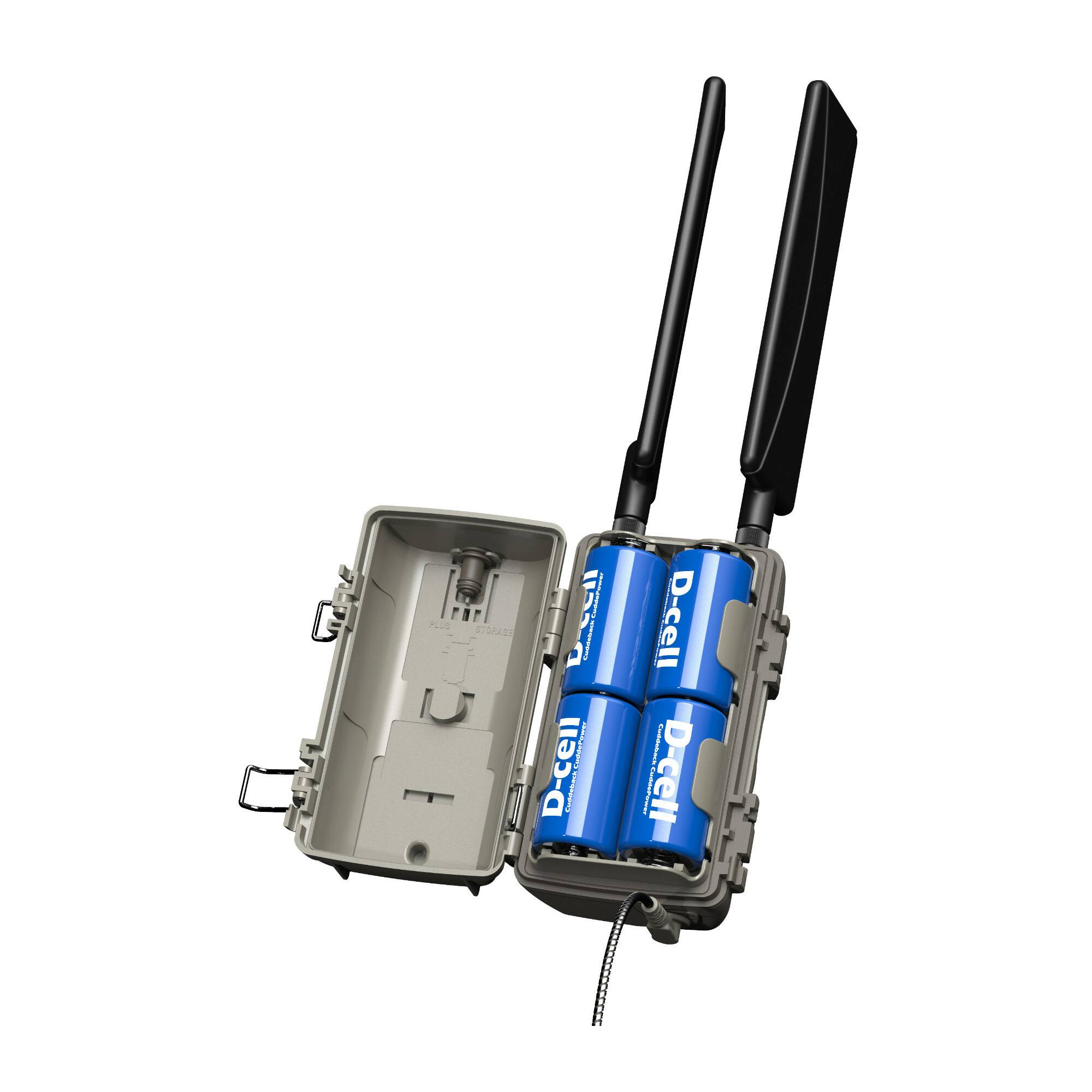 Cuddeback - Tracks Low-Glow Cell Camera w/Power Bank, Memory Card and Card Reader - ACUDLTC2APW1