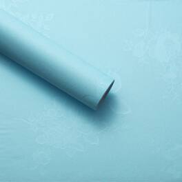 Unique Bargains - Vintage Floral Wallpaper, 23.6x197 Self-Adhesive Vinyl Waterproof Rose Peel & Stick Contact Paper for Bedroom/Bathroom - Rose Pattern-Blue