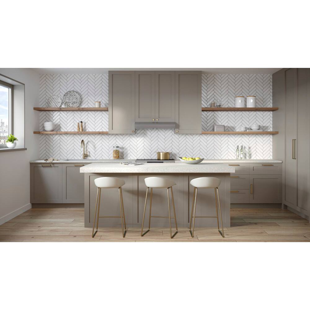 Alt View 12. Broan - Mantra 36-Inch 350 MAX Blower CFM 1.5 Sones Range Hood - Stainless Steel.