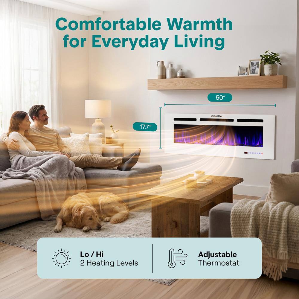 Comfortable Warmth for Everyday Living

50" Seronolie

17.7"

Lo / Hi 2 Heating Levels

Adjustable Thermostat