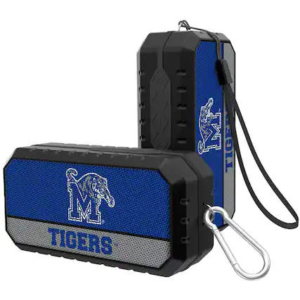 Front. Keyscaper - Memphis Tigers Water Resistant Bluetooth Speaker - Black.