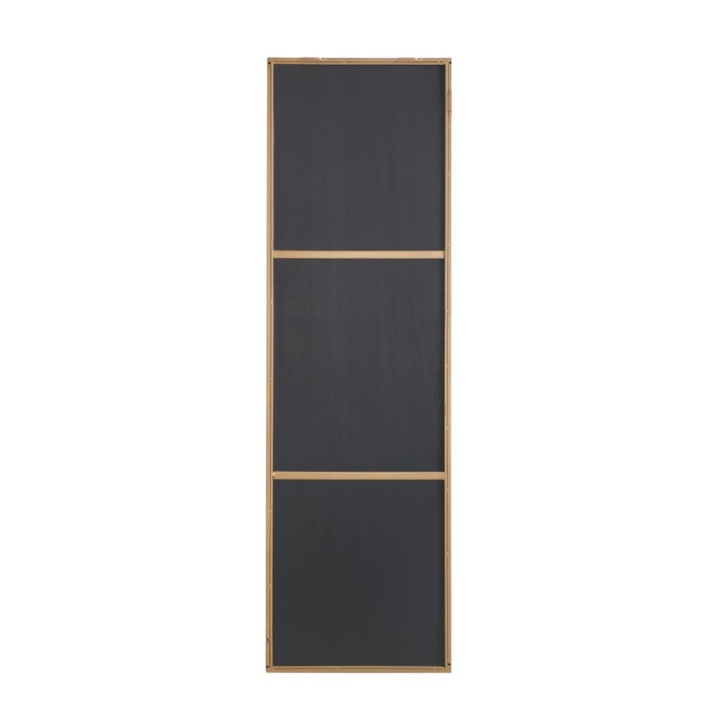 Back. Elegant Decor - Metal frame Rectangle Mirror 18 inch Brass - Brass.