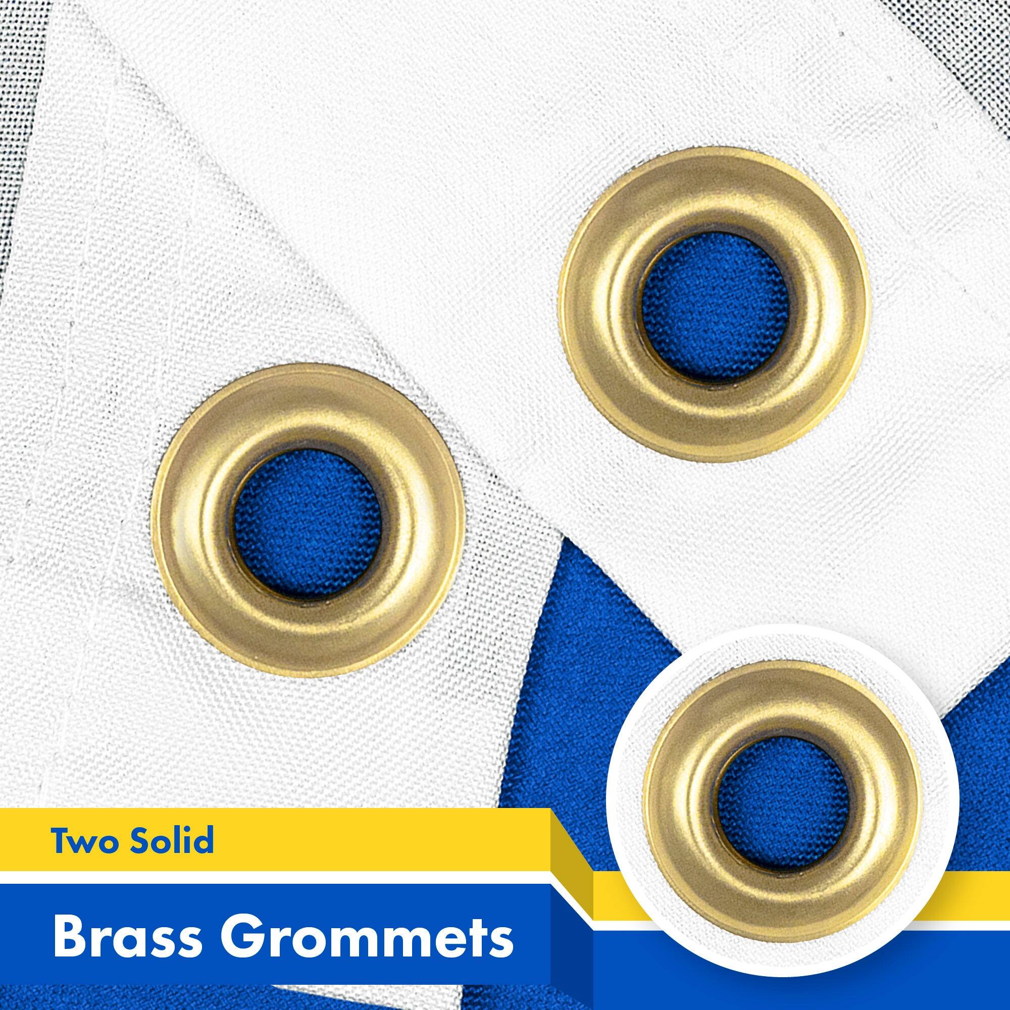 Two Solid Brass Grommets