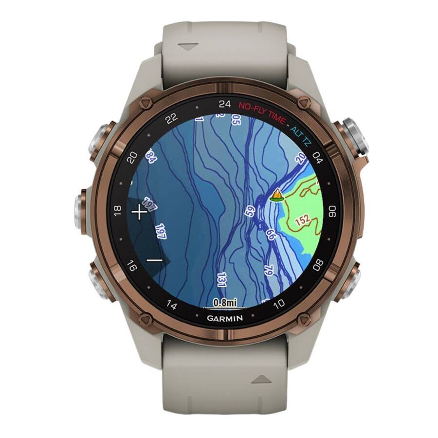 Garmin Descent Mk3i Watch Style Dive Computer, 43mm, Bronze