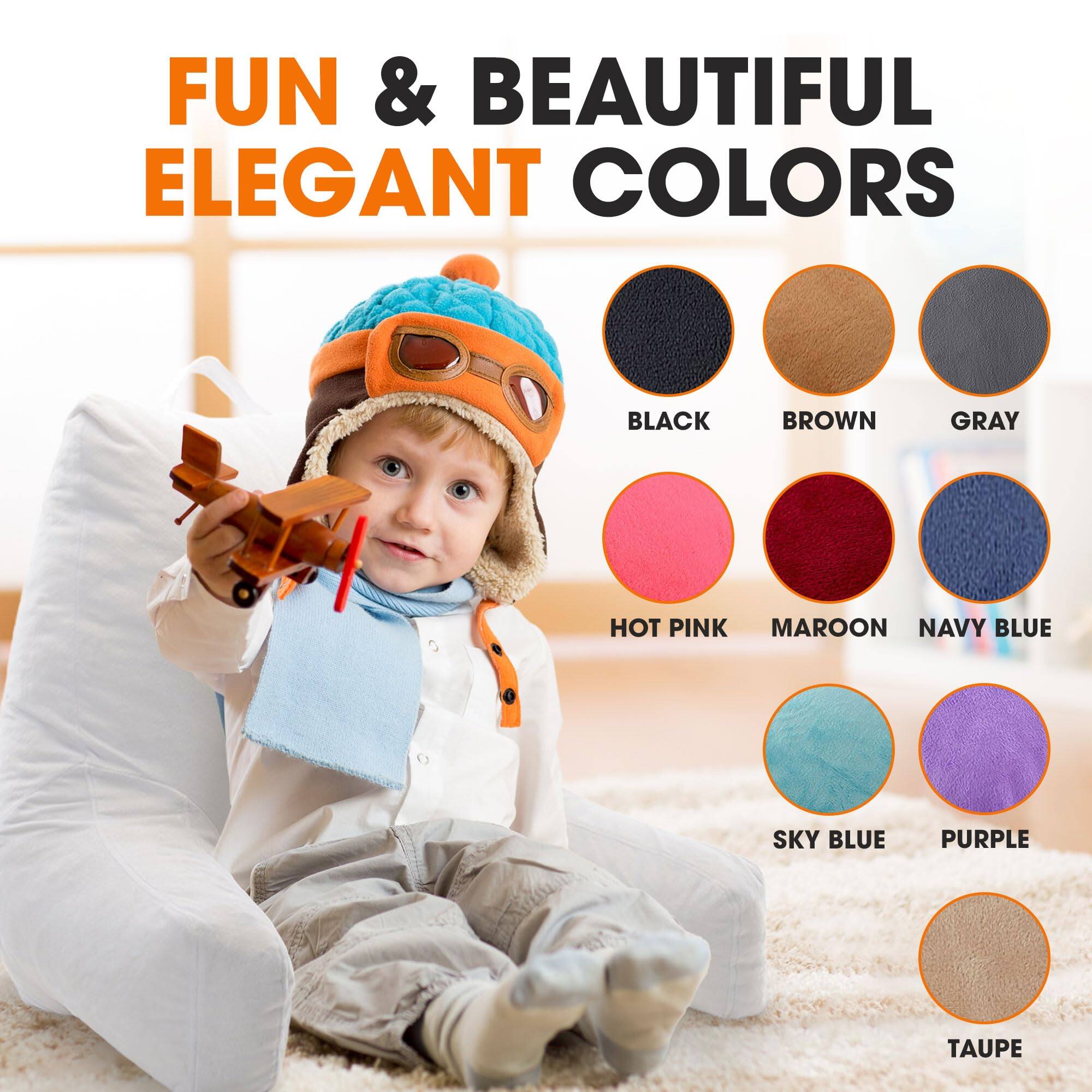 FUN & BEAUTIFUL ELEGANT COLORS

BLACK  
BROWN  
GRAY  
HOT PINK  
MAROON  
NAVY BLUE  
SKY BLUE  
PURPLE  
TAUPE