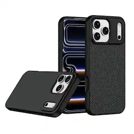 UUCOVER - Magnetic Case for iPhone 17 Pro Max,Shockproof TPU+PC Carbon Fiber Texture Case Compatible with MagSafe Protective Cover - Black