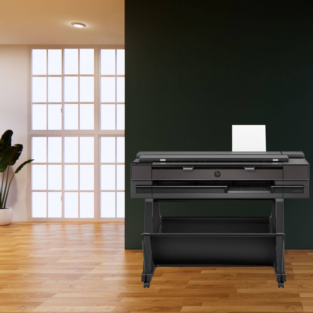 Alt View 5. HP - HP DesignJet T850 36-inch Large Format MFP Plotter Printer, Print/Scan/Copy, 2-Year Warranty (2Y9H2H).