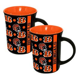 The Memory Company - Cincinnati Bengals Two-Pack 15oz. Line Up Ceramic Mugs - Multicolor