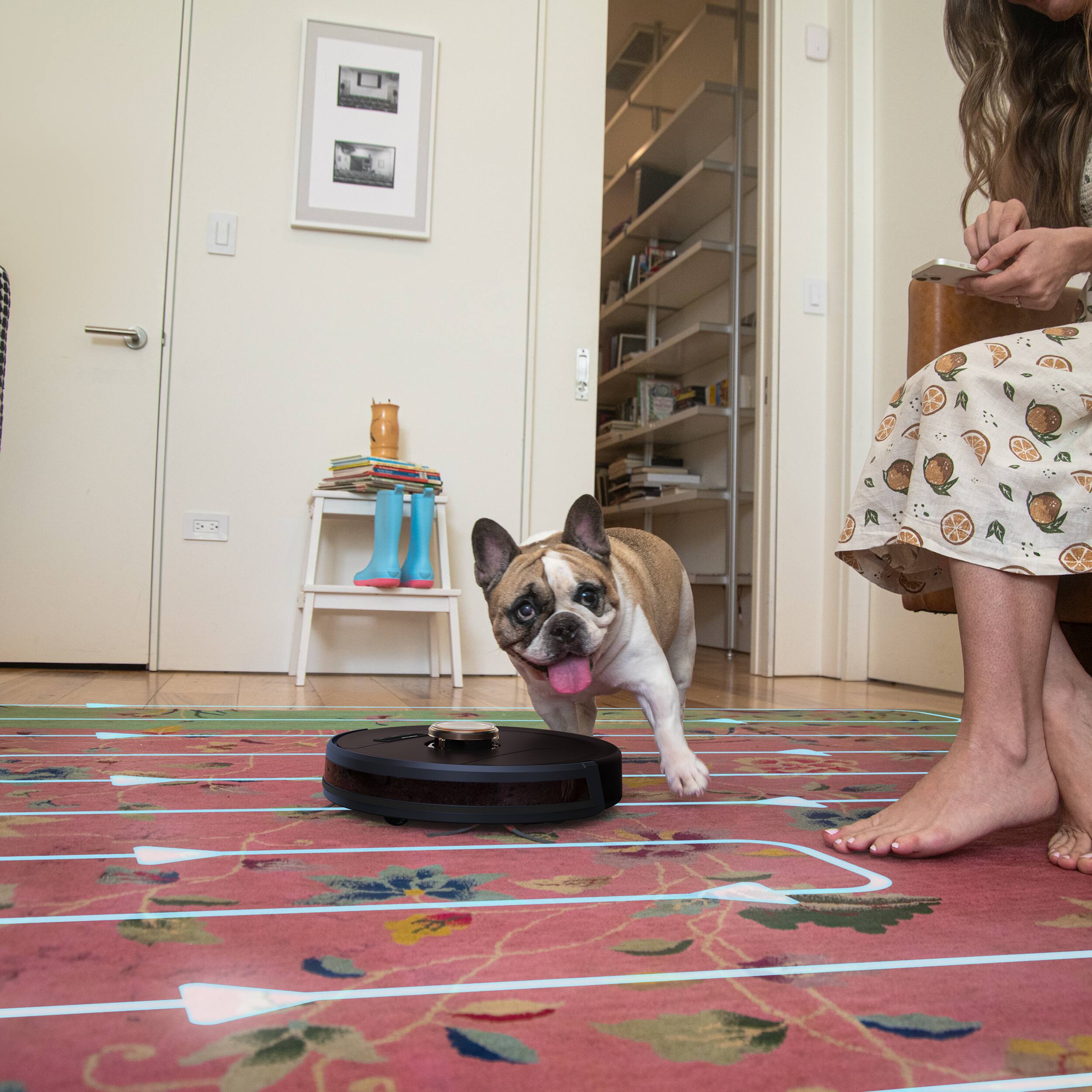 Alt View 15. bObsweep - PetHair SLAM Wi-Fi Connected Robot Vacuum Cleaner, Austin - Espresso.