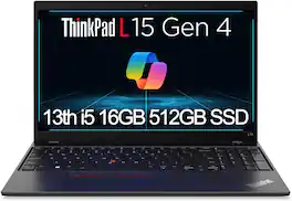 Lenovo - Refurbished Excellent - Upgraded - ThinkPad L15 15.6" FHD Laptop - Intel Core i5-1335U - 16GB Memory - 512GB SSD - Fingerprint Reader - Win 11 Pro - Black