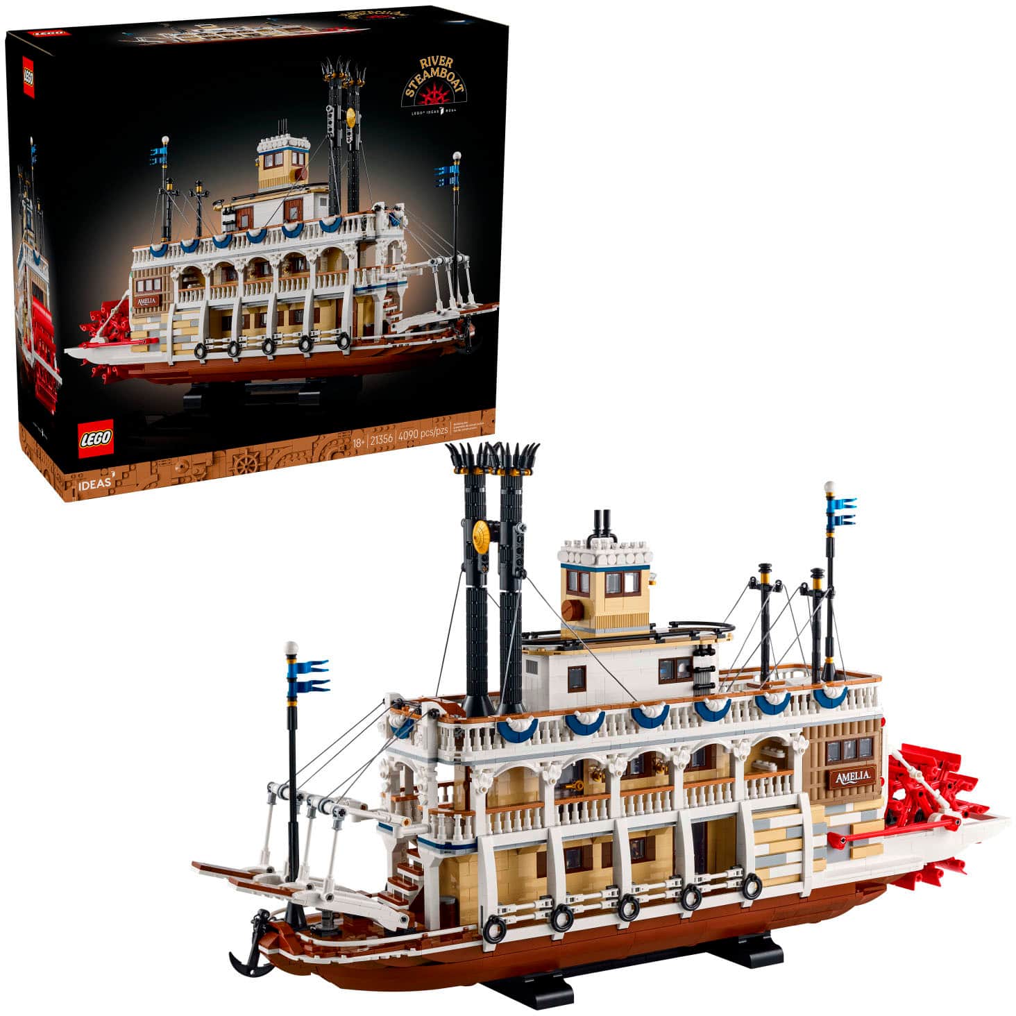 LEGO - Ideas River Steamboat 3D Puzzle for Adults 21356 - Front_Zoom