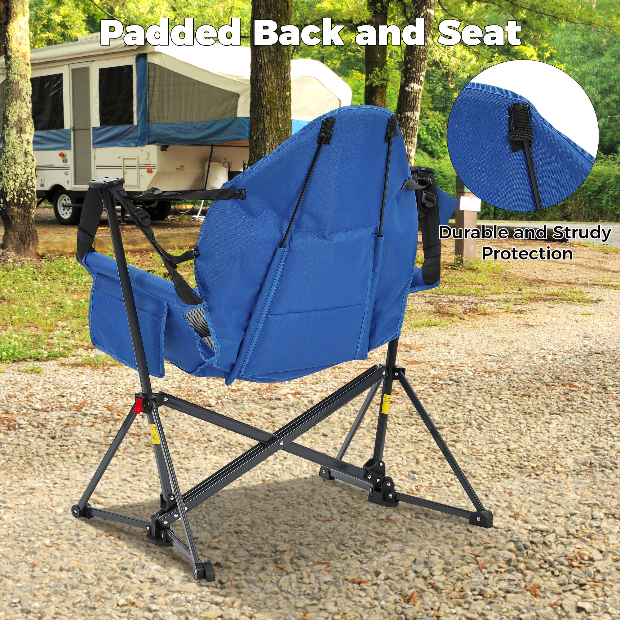 Padded Back and Seat  
Durable and Study Protection