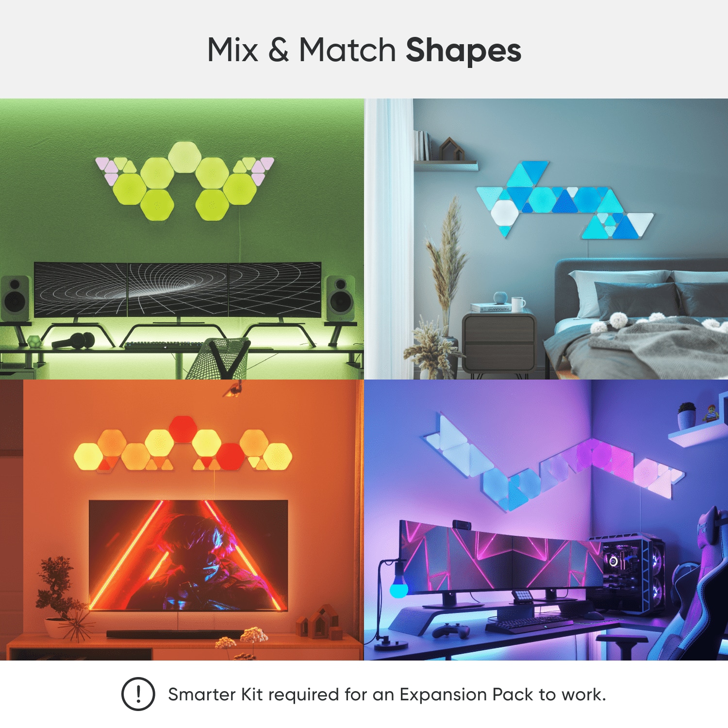 Mix & Match Shapes! Smarter Kit required for an Expansion Pack to work.